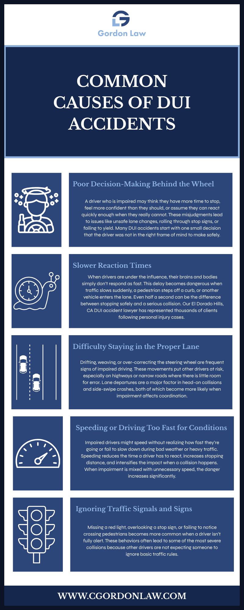 Common Causes Of DUI Accidents Infographic