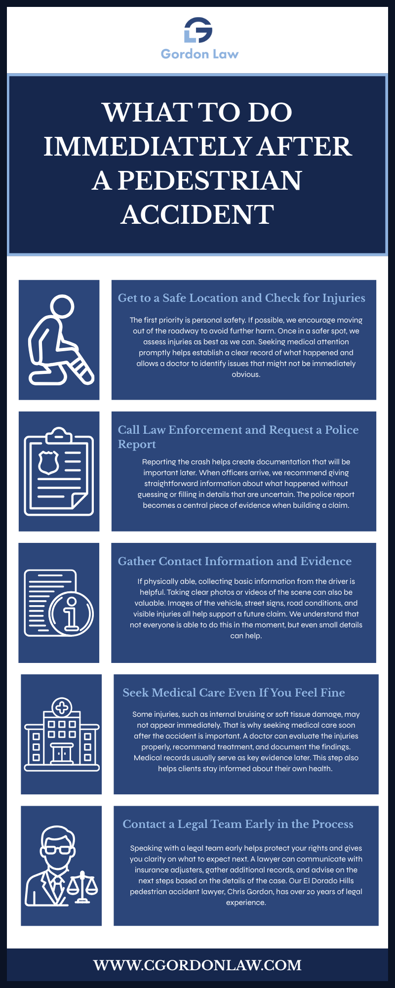 What To Do Immediately After A Pedestrian Accident Infographic